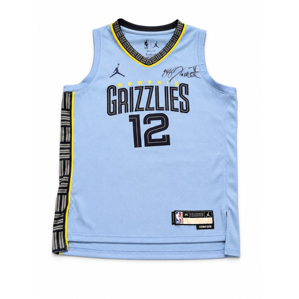 Jordan Swingman Jersey Youth M Blue Ja Morant #12 GG Jackson II Signed NBA